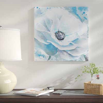 « blue pivoine », reproduction de peinture à l’huile sur toile tendue