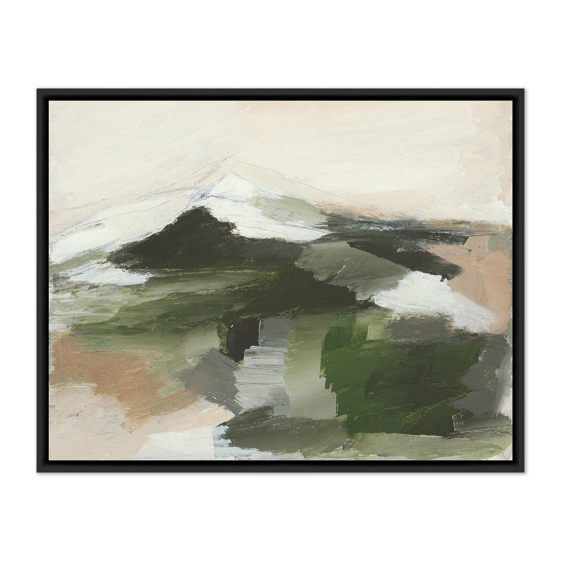 Quiet Splendor Painting by Melanie Biehle, Black Maple Canvas Floater Framed, 37.5" H x 48" W