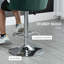 Ensemble de 2 tabourets réglables, tabouret de cuisine rembourré en velours