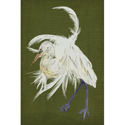 Heron Plumage II by Melissa Wang - Wrapped Canvas Painting