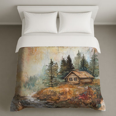 Rustic Cabin Forest Duvet Covers