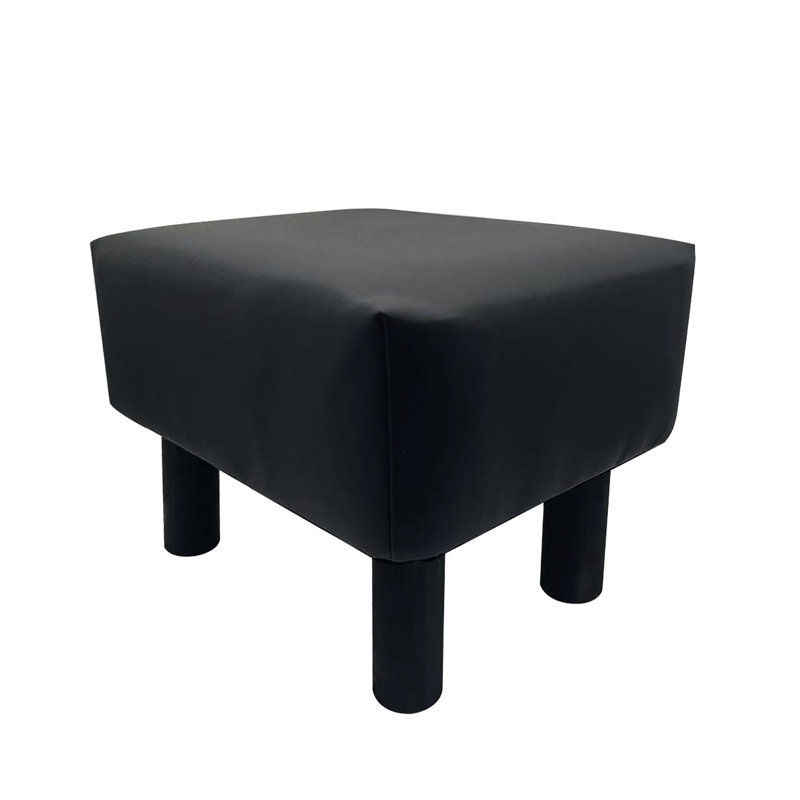 2 pièces contemporaines en bois massif noir avec pieds d'une hauteur de 12 pouces pour un support pratique en bois de 9 largeurs