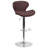 Arkport Swivel Upholstered Adjustable Height Counter Stool-1940142747