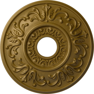 Médaillon de plafond de La Valette de 18 po x P 3 po x P 1 po (convient aux auvents jusqu'à 3 1/2 po)