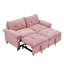 Canapé-lit convertible en velours avec matelas dépliable-1351291087