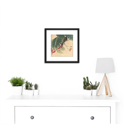Kono Bairei Barn Swallow Japanese Woodblock by Kōno Bairei - Single Picture Frame Painting