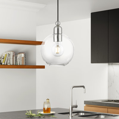 Luminaire suspendu en dome à 1 lumière