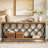 70.9" Industrial Console Table, 2-tier Entryway Table