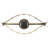 Modern/Contemporary Irregular Metal Wall Clock 10 Inches - Gold
