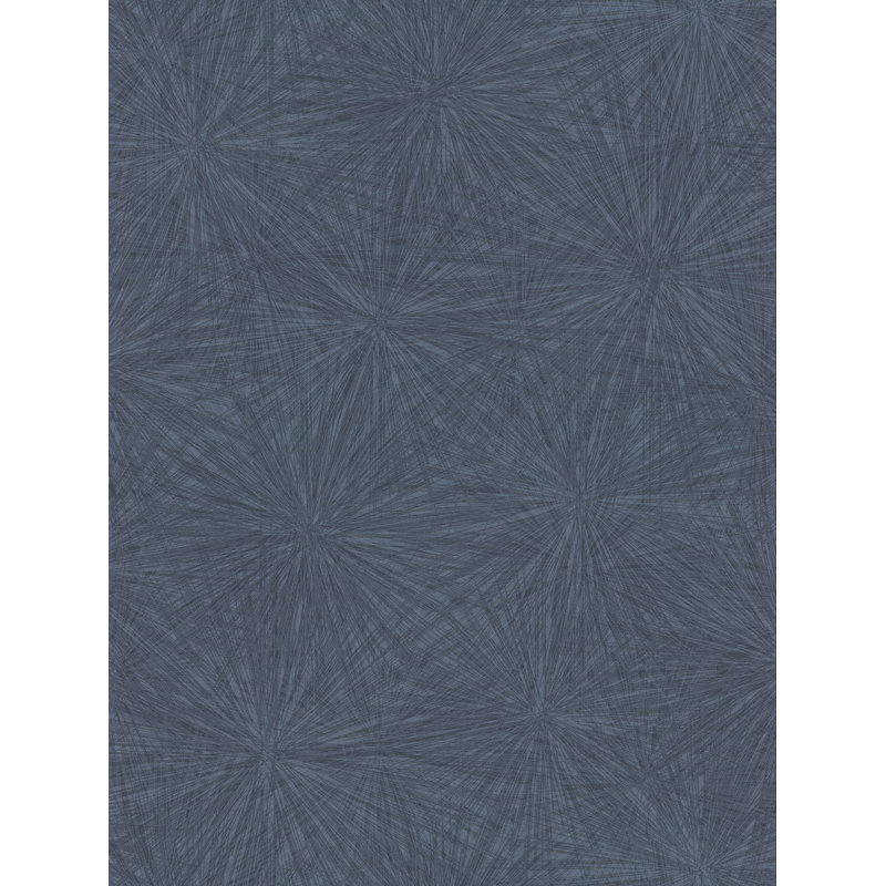Rouleau de papier peint Majestic Champagne Starburst L 27 pi x l 27 po, Denim