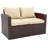 Arlington Outdoor Wicker 7 Person Seating Group with Cushions & Storage-14034560