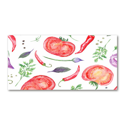 Tomato And Spices - Wrapped Canvas Print