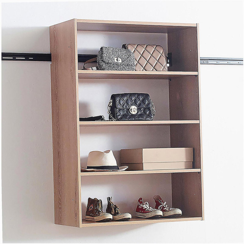Devi Oak Wall Mounted Wood Closet System