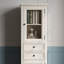 Armoire de présentation et de rangement blanche de style américain-2095346469