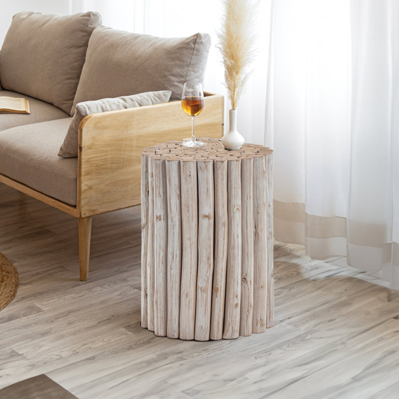 Wood End Table