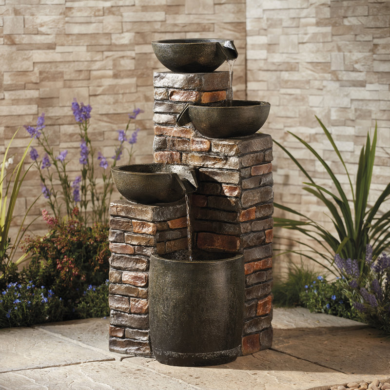 Kalgan Weather Resistant Floor Fountain with Light