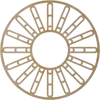 Médaillon de plafond en bois Hale