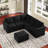 Aubade L-Shaped Modular Storage Sofa Set-685544387