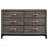 Grey Oak 6-Drawer Dresser