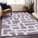 Premium Machine Washable Prisco Purple Rug
