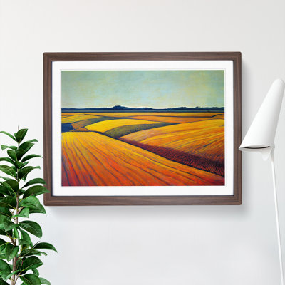 Soothing Wheat Field - Framed Print