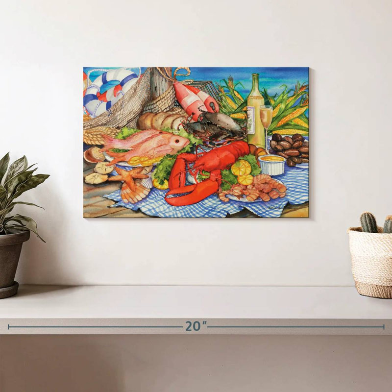 Yarlin Seafood Platter, 8" H x 12" W