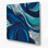 «Lyrical Abstraction 83», art mural en métal bleu