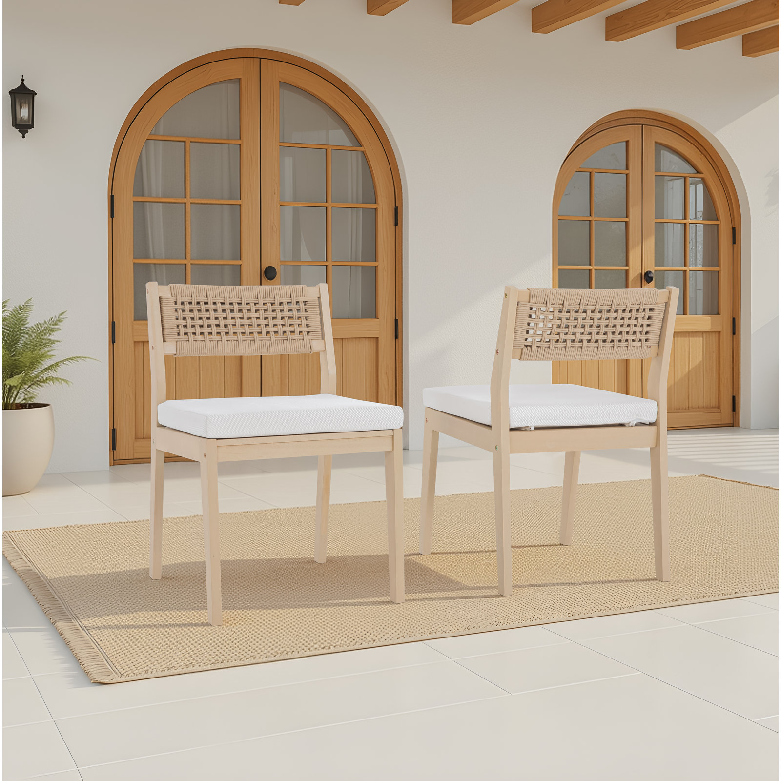 Rosa Eucalyptus Patio Side Chair