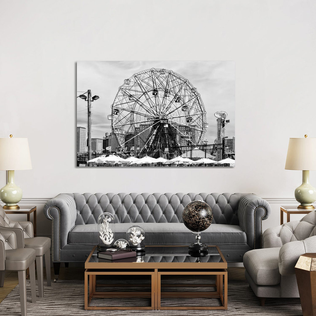 Coney Island Wonder Wheel by Philippe Hugonnard - Wrapped Canvas Gallery-Wrapped Canvas Giclée