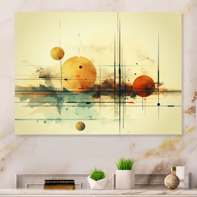 Transcendent Shapes Abstract Collages I - Abstract Collages Metal Wall Art MT131745