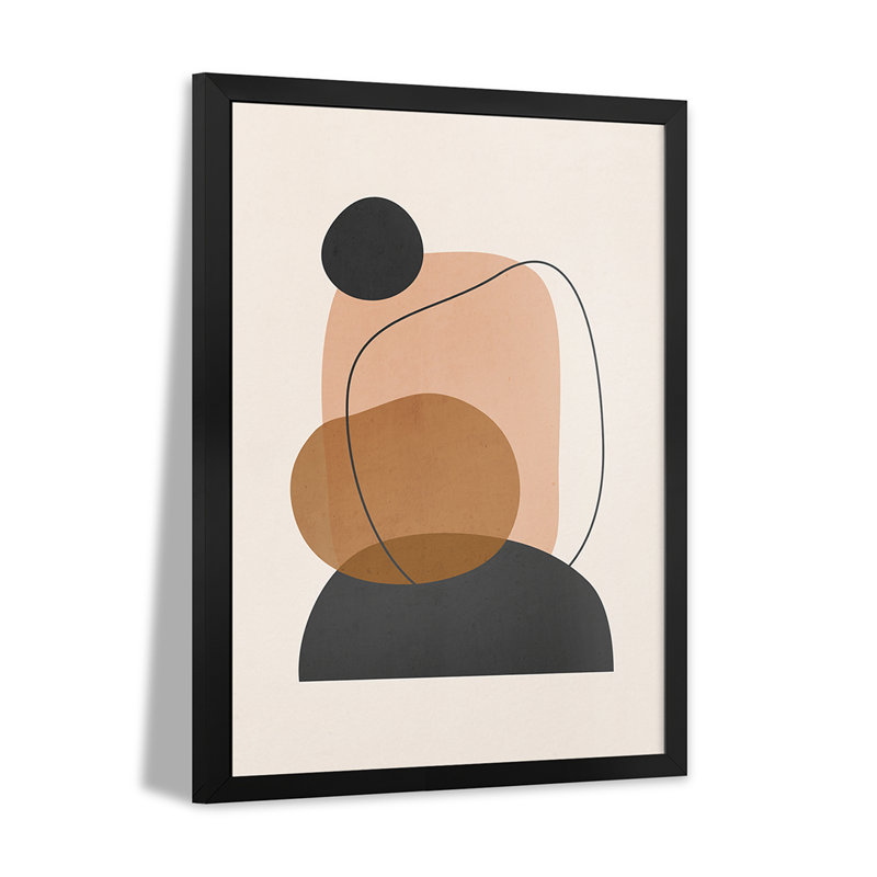 Art géométrique abstrait minimal - reproduction d'art murale - affiche de galerie, H 24 po x l 16 po