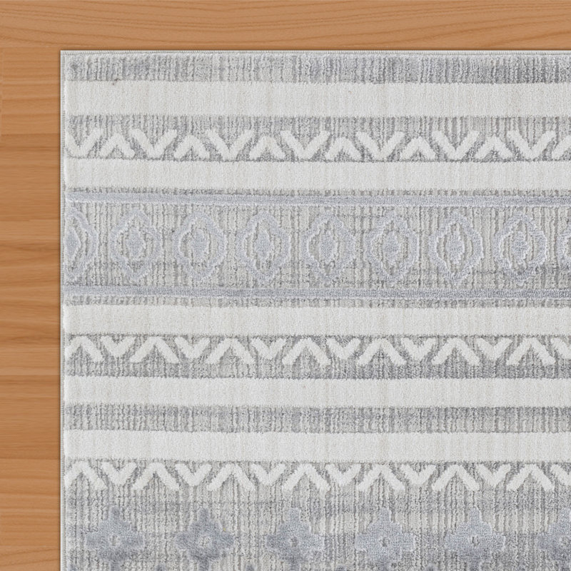 Tapis Beaufort Charleston Greer & Sumter, Gris, Multicolore, 6 pi 6 po x 9 pi 6 po