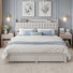 3-Piece Bedroom Set With Storage Platform Bed And 2 Fluted Nightstands