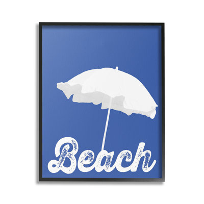 Bc-489_FG " Vintage Beach Umbrella " by Graffitee Studios