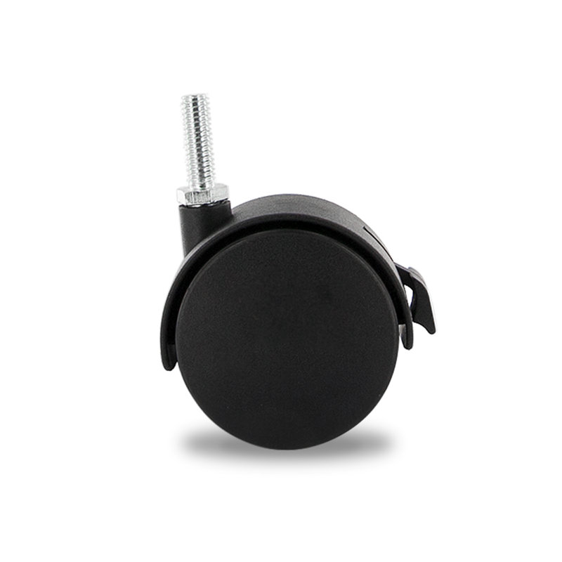 2 3/8 po Roulettes pivotantes noires en nylon Hercules