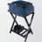 Montgomery Luggage Rack with Shelf in Black Finish, 24.71" H X 19.92" W X 13.89" D-109024399