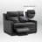 Harpster Leather Power Reclining Loveseat with Zero Wall and Concealed Footrests-110447891