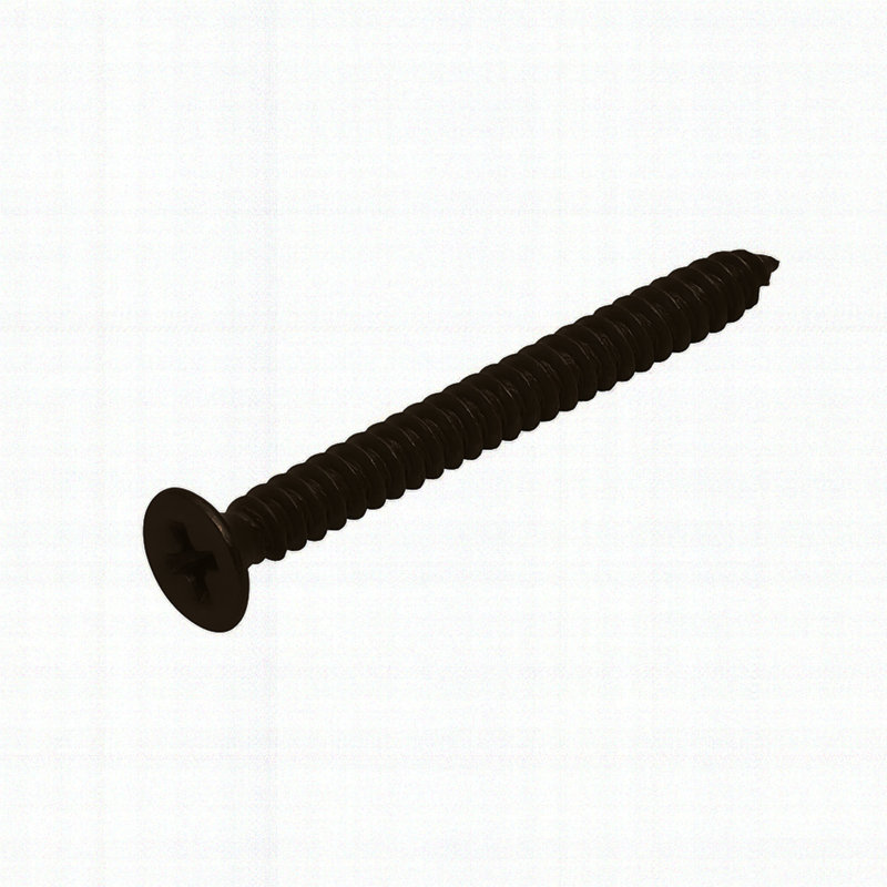 Brixwell PS1020RB 10 x 2 po, fixation murale à tête plate, vis à tôle, longueur 2 po, finition bronze huilé, paquet de 10