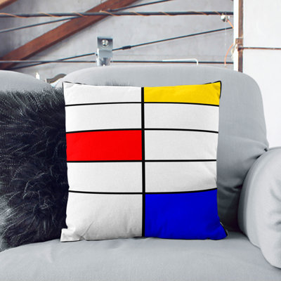 Geometric Square Cushion