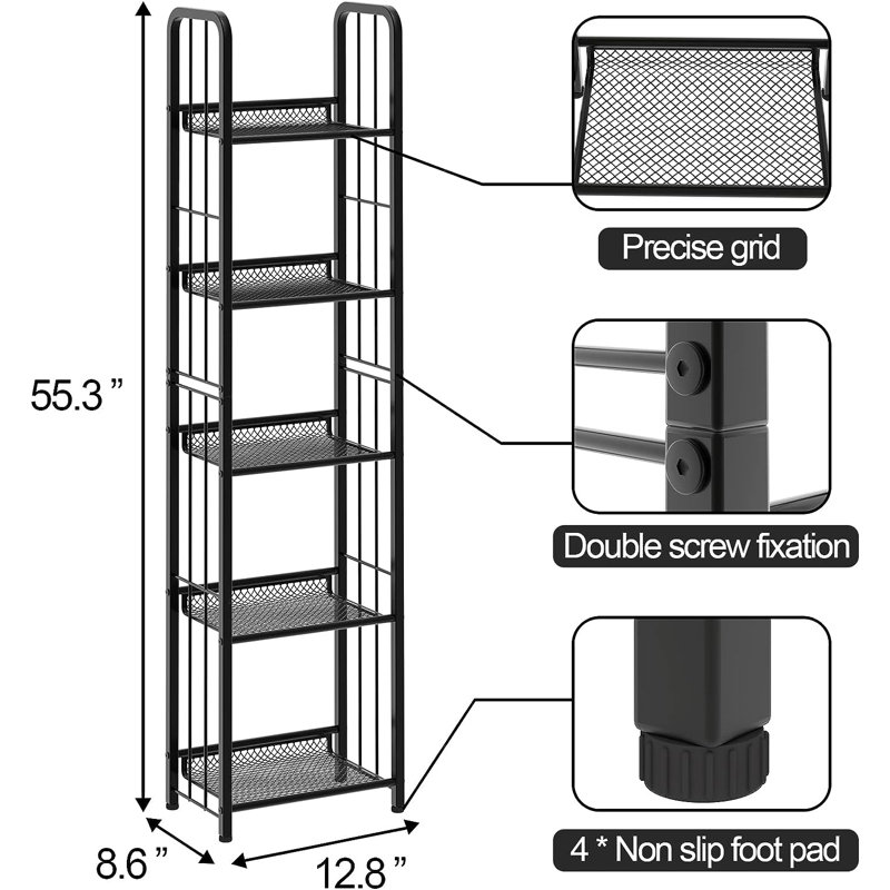 Gleavy Bookcase, Black