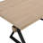 Shaun 63" Dining Table with X-Shaped Metal Legs-1980230896