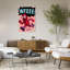Running Pop Art Robot Energetic Playful Retro Wall Art Print 1 Piece Wrapped Canvas Wall Art-245507949