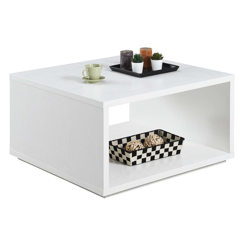 Table basse avec rangement Haught, Blanc