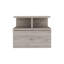Table de chevet flottante Adele avec tiroir et tablettes de rangement ouvertes Adele-1369205144