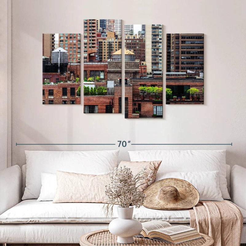 Lilie NYC Rooftop Garden, H 32 po x l 52 po