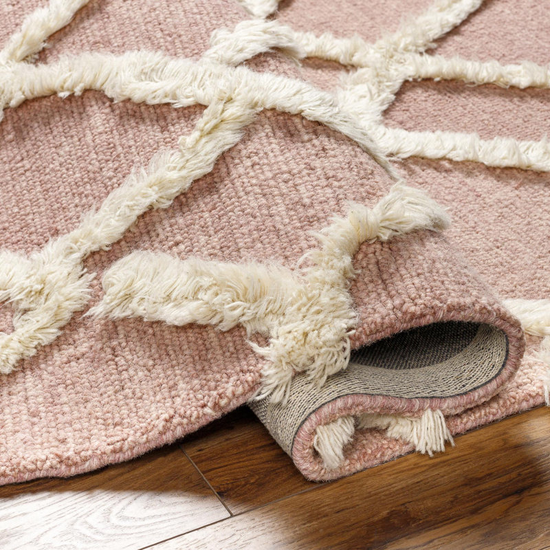 Wool Geometric Area Rug, Rectangle 2' x 3'