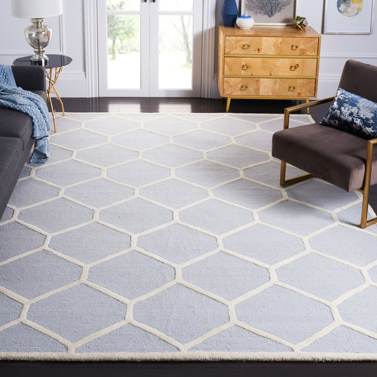 Deedgra Hand Tufted Wool Geometric Rug