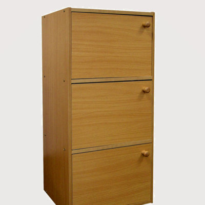 Bibliothèque en bois à 3 niveaux Einberger