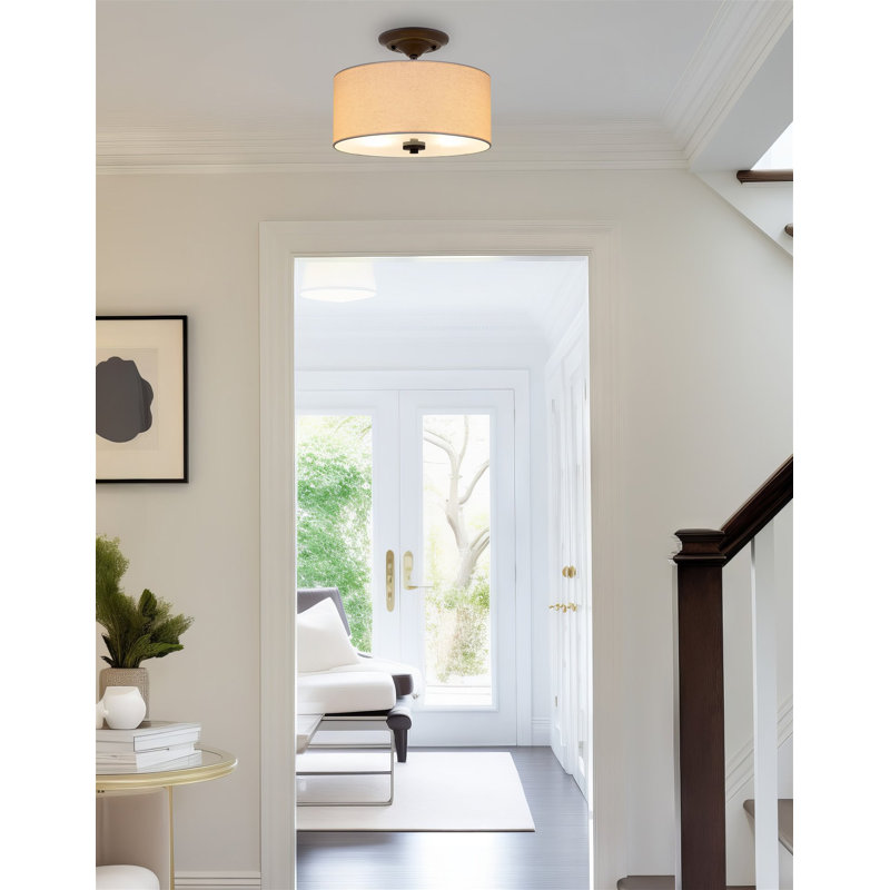 Randlett Fabric Semi Flush Mount