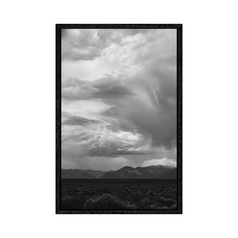 Taos Mountains Storm V by Bethany Young - Print on Canvas, Black Framed, 66.04cm H x 45.72cm W x 3.81cm D